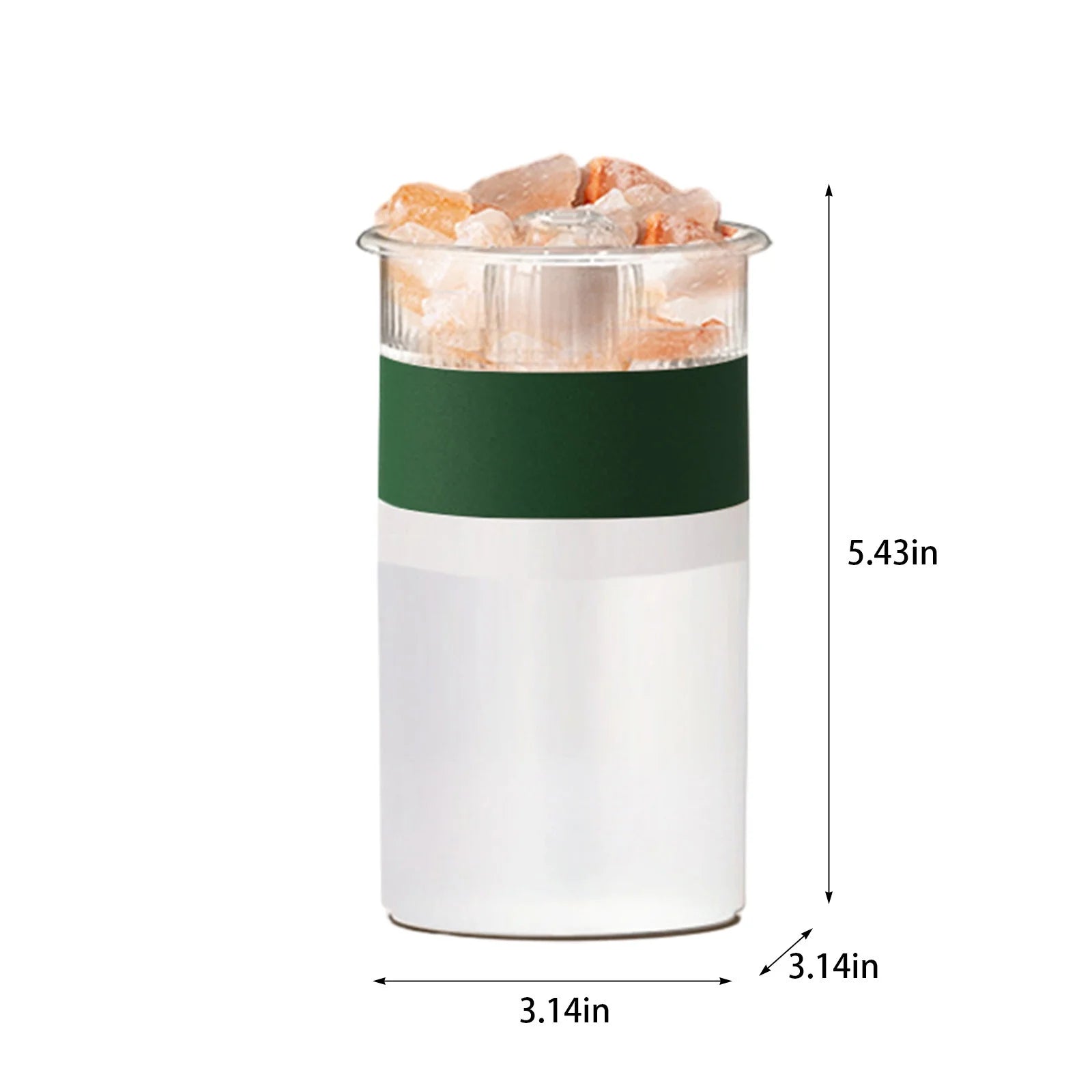 Crystal Humidifier USB Essential Oil Diffuser with LED Light Small Portable Humidifier for Home and Office