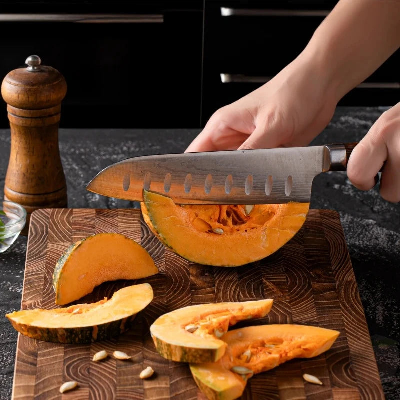 Large Size,High Quality Teak Wood Cutting Board:16.5*11.8 Inch/13.3*9.5 Inch,1 Inch Thick，Suitable for Christmas，Halloween