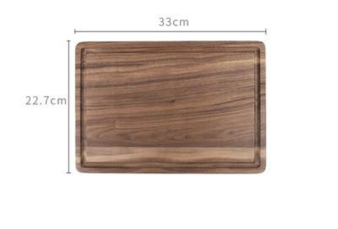 Black Walnut Wood Cutting Board Creative Whole Tray Fruit Chopping Cutting Board Wood Chopping Blocks for Kitchen