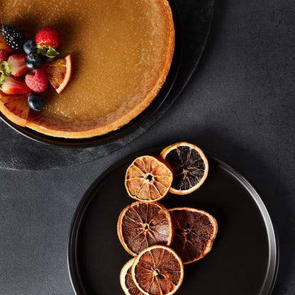 Celina 32-Piece Black Matte Dinnerware Set Stoneware (Service for 8)