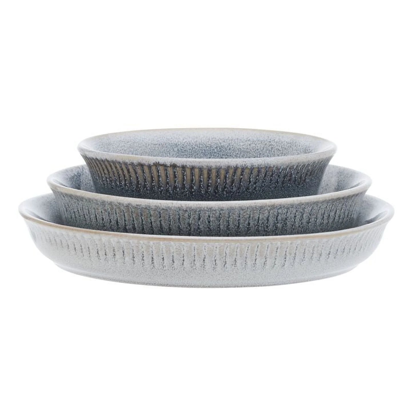 Amara 6 Piece Stoneware Dinnerware Bowl Set Gray