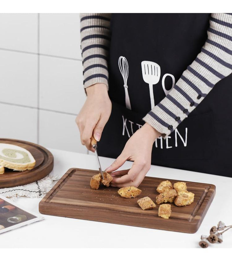 Black Walnut Wood Cutting Board Creative Whole Tray Fruit Chopping Cutting Board Wood Chopping Blocks for Kitchen