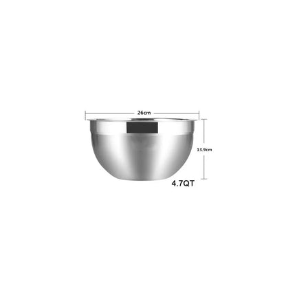 Stainless Steel Mixing Bowls Non Slip Nesting Whisking Bowls Set Kitchen Mixing Bowls for Salad Cooking Baking KC0257