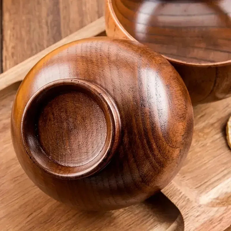 Kitchen Soup Bowls, Salad Bowls, Food Containers, Natural Wooden Bowls, Children'S Large Tableware Bowls, Wooden Utensils