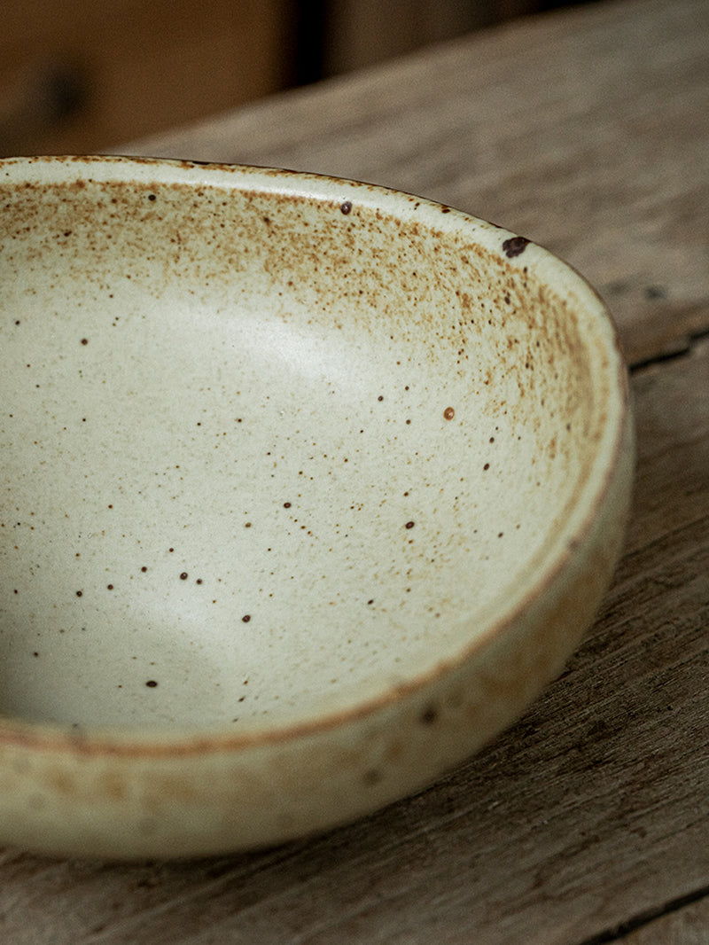 5-Inch Handmade Stoneware Salad Bowl Restaurant