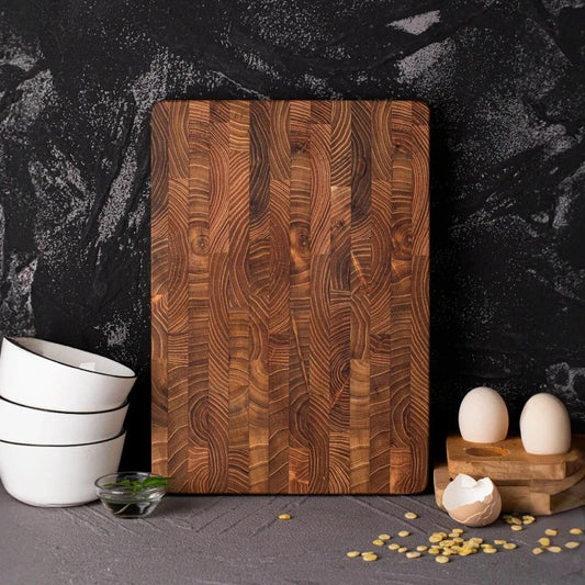 Large Size,High Quality Teak Wood Cutting Board:16.5*11.8 Inch/13.3*9.5 Inch,1 Inch Thick，Suitable for Christmas，Halloween