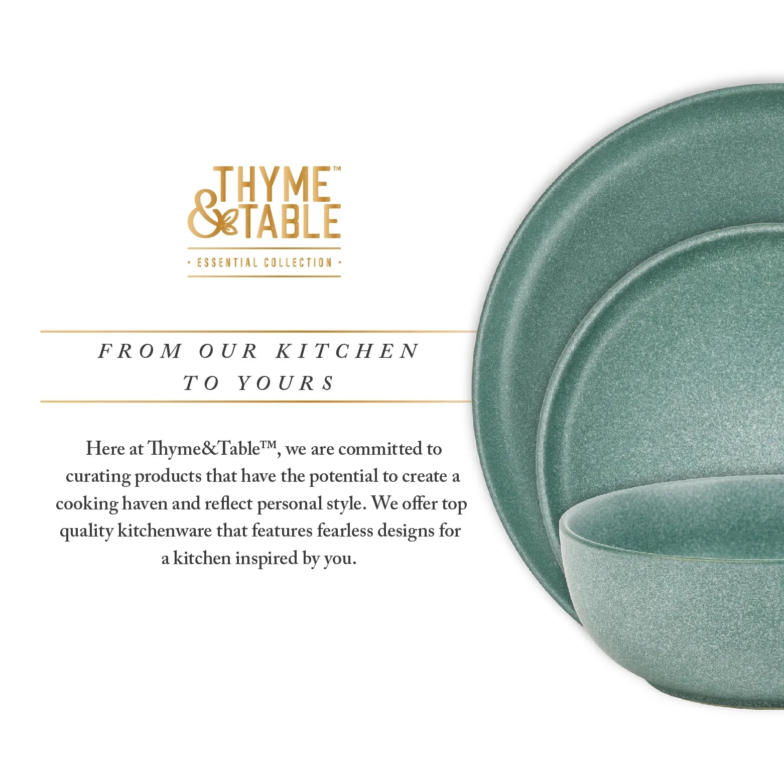 (3 Pack)  12-Piece Stoneware Dinnerware Set, Caspian Green Collection